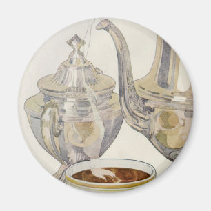 Vintage Silver Coffee Service Magnet