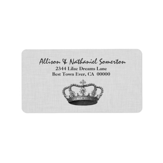 Vintage SILVER Crown Wedding V01