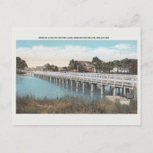 Vintage Silver Lake Bridge Rehoboth Beach Postcard
