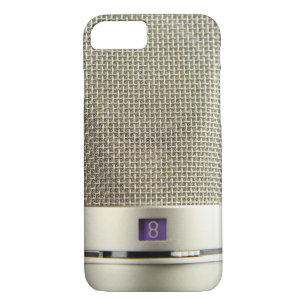 Vintage Silver Microphone Audiophile iPhone 8/7 Case