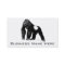 Vintage Silverback Gorilla Illustration, Black
