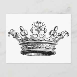 Vintage Simple Crown...postcard Postcard