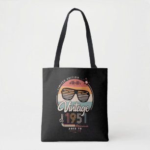 Vintage since 1951 tote bag