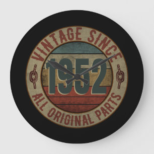 VINTAGE SINCE 1952 ALL ORIGINAL PARTS LARGE CLOCK