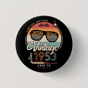Vintage since 1953 1 inch round button