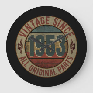VINTAGE SINCE 1953 ALL ORIGINAL PARTS LARGE CLOCK