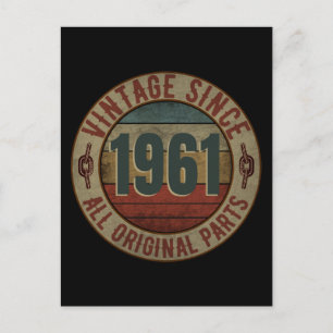 VINTAGE SINCE 1961 ALL ORIGINAL PARTS POSTCARD