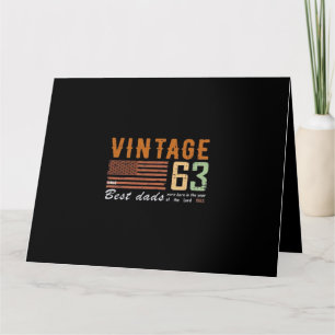 Vintage since 1963 best dad gift, best dad birthda card