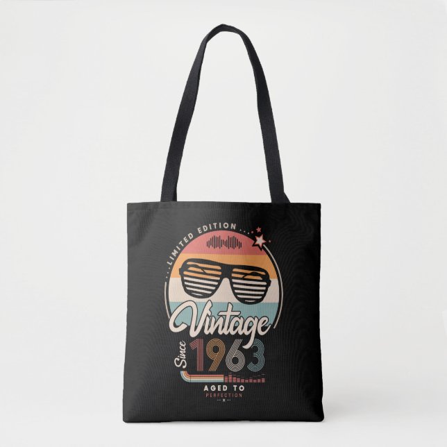 Vintage since 1963 tote bag (Front)