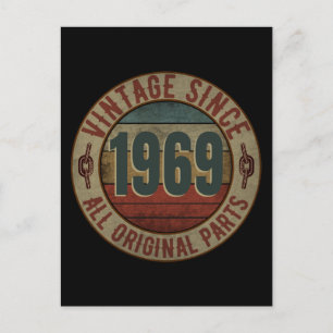 VINTAGE SINCE 1969 ALL ORIGINAL PARTS POSTCARD