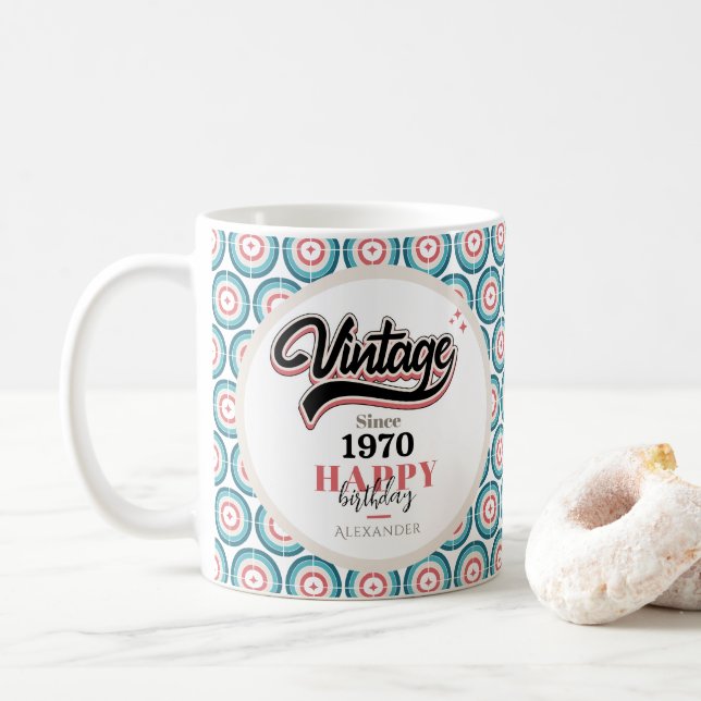 Vintage since - 1970 coffee mug (With Donut)