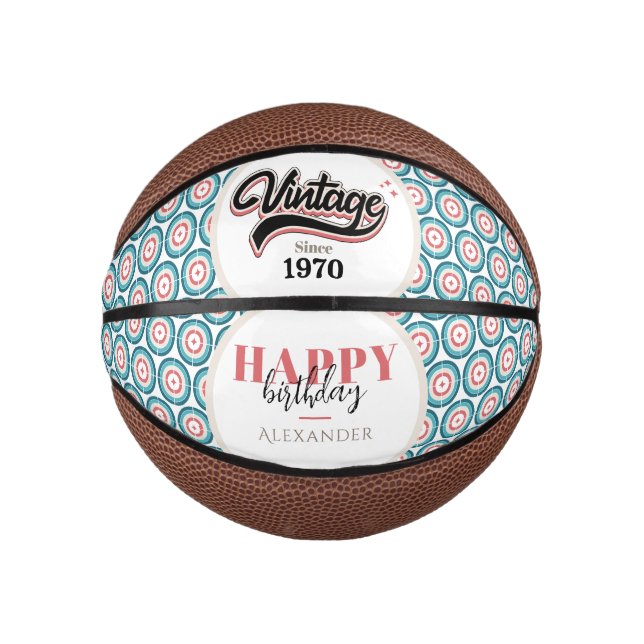 Vintage since - 1970 mini basketball (Front)