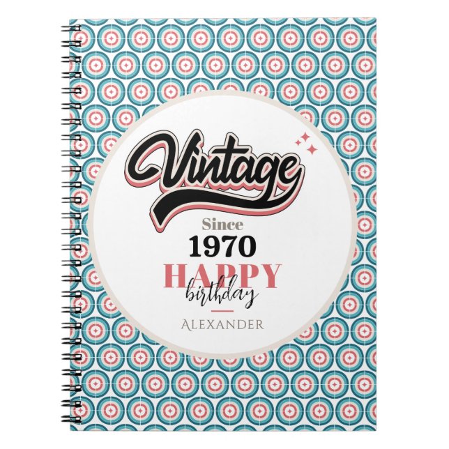 Vintage since - 1970 notebook (Front)