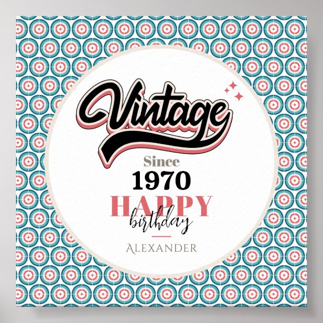 Vintage since - 1970 poster (Front)