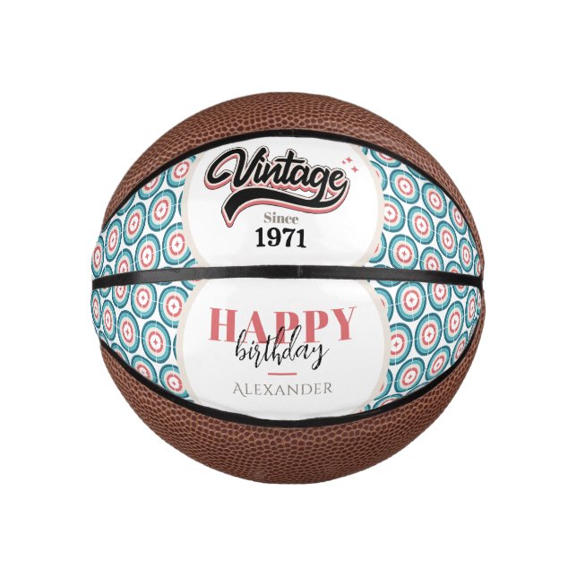 Vintage since - 1971 mini basketball (Front)