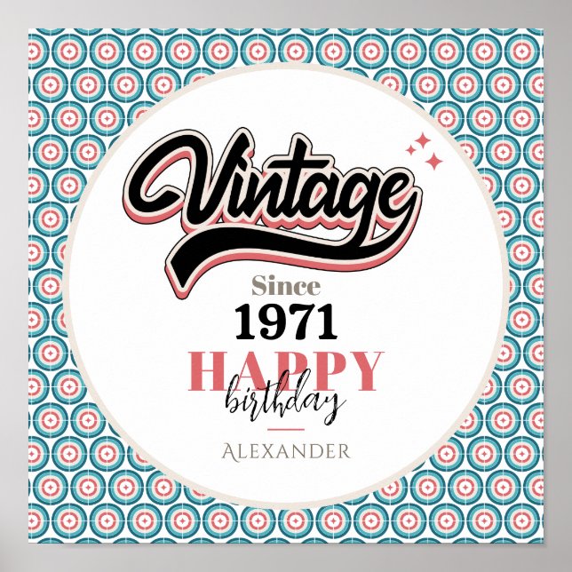 Vintage since - 1971 poster (Front)