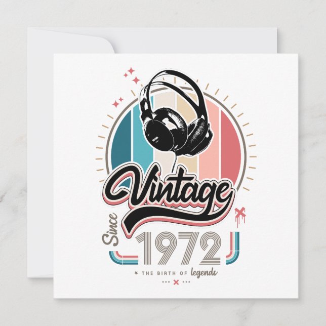 Vintage since 1972 headphones (Front)