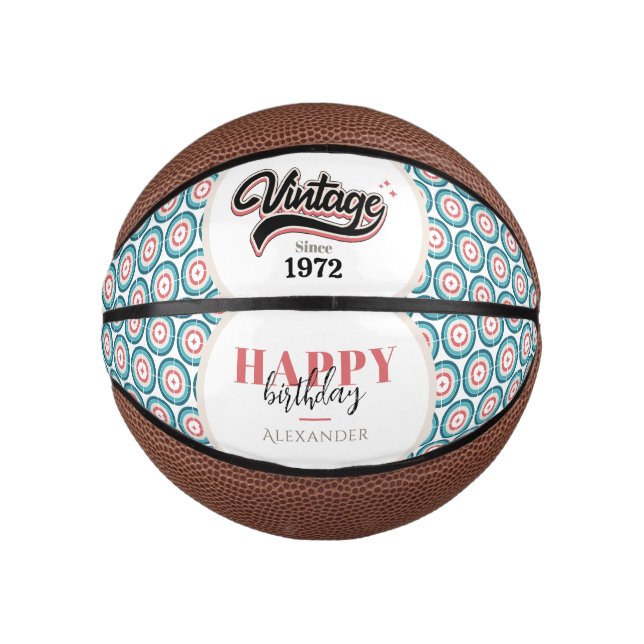 Vintage since - 1972 mini basketball (Front)