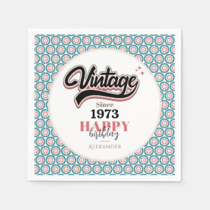 Vintage since - 1973 napkin