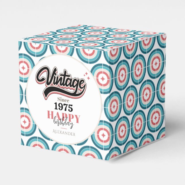 Vintage since - 1975 favor box (Front Side)