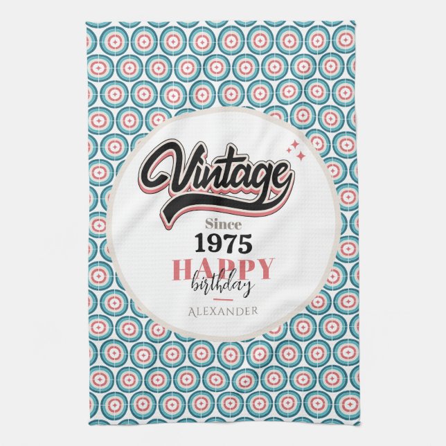Vintage since - 1975 kitchen towel (Vertical)