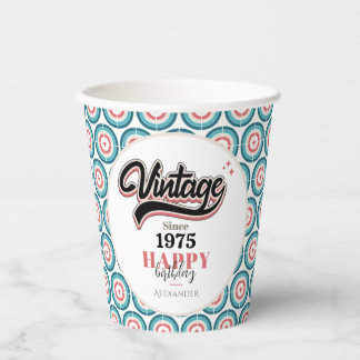 Vintage since - 1975 paper cups