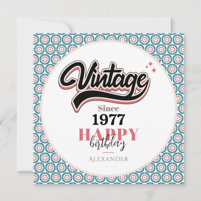 Vintage since - 1977 (Front)