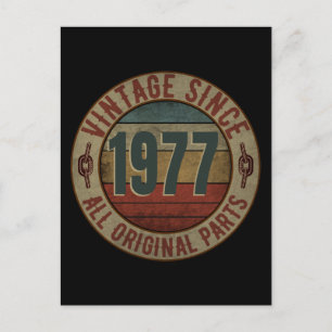 VINTAGE SINCE 1977 ALL ORIGINAL PARTS. POSTCARD