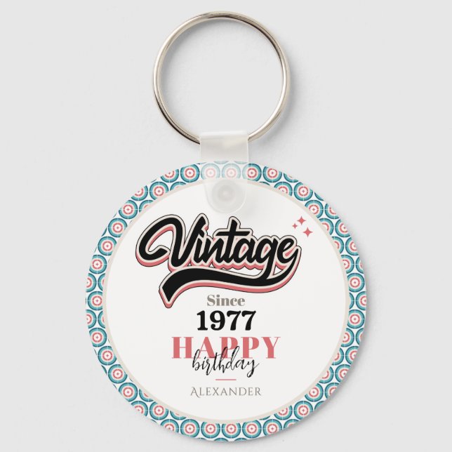 Vintage since - 1977 keychain (Front)
