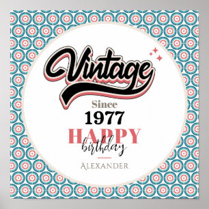 Vintage since - 1977 poster