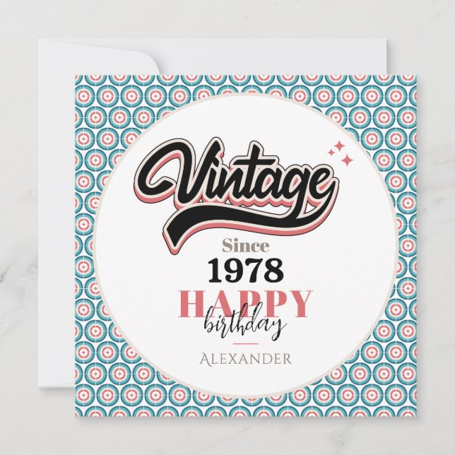 Vintage since - 1978 (Front)