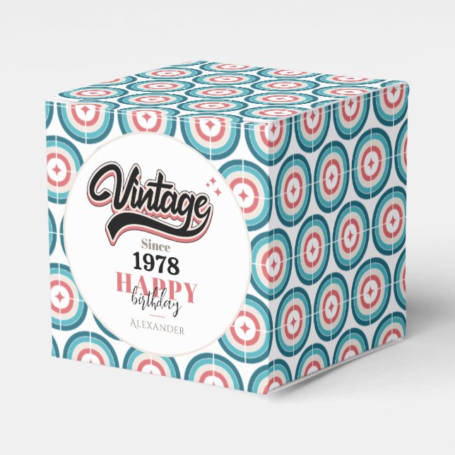 Vintage since - 1978 favor box (Front Side)