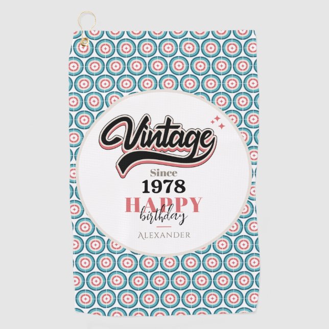 Vintage since - 1978 golf towel (Front)
