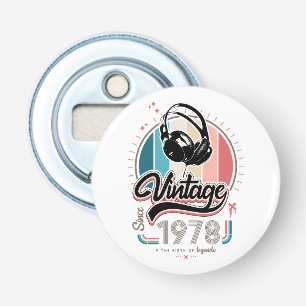 Vintage since 1978 headphones bottle opener