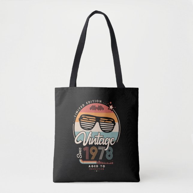 Vintage since 1978 tote bag (Front)