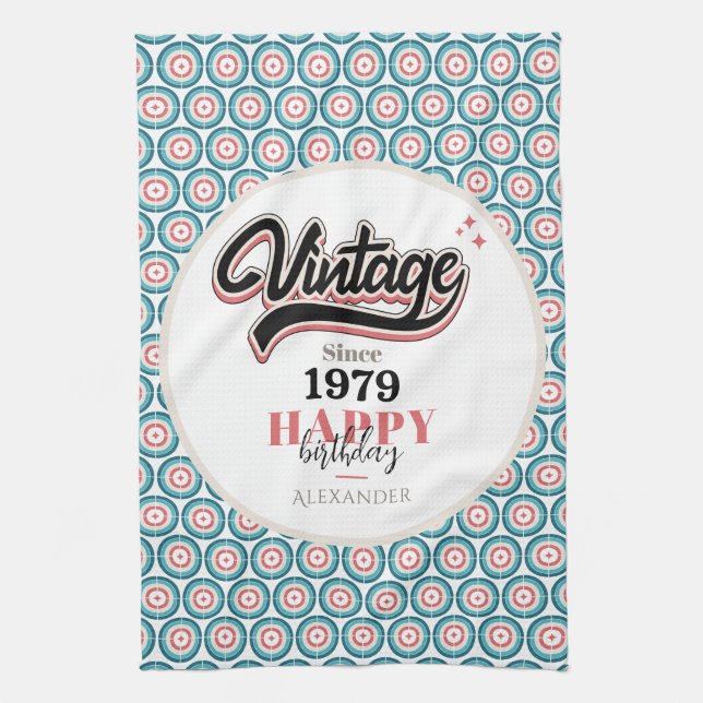 Vintage since - 1979 kitchen towel (Vertical)