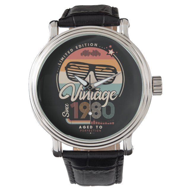Vintage since 1980 watch (Front)
