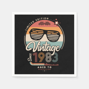 Vintage since 1983 napkin