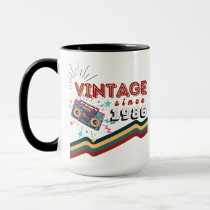 Vintage since 1986 Nostalgic & Vintage Music Mug