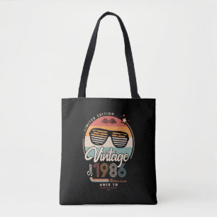Vintage since 1986 tote bag