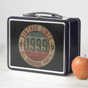 VINTAGE SINCE 1999 ALL ORIGINAL PARTS. METAL LUNCH BOX