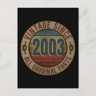 VINTAGE SINCE 2003 ALL ORIGINAL PARTS. POSTCARD