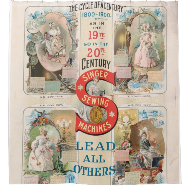 Vintage Singer Sewing Machine Ad (Front)