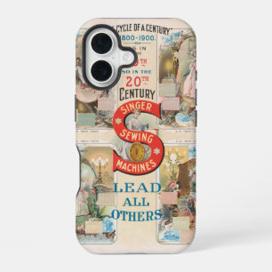 Vintage Singer Sewing Machine Ad iPhone 16 Case