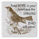 Vintage Singing Bird 'Keep Hope in Your Heart'