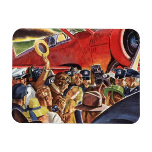 Vintage Single Prop Airplane Pilot with Paparazzi Magnet