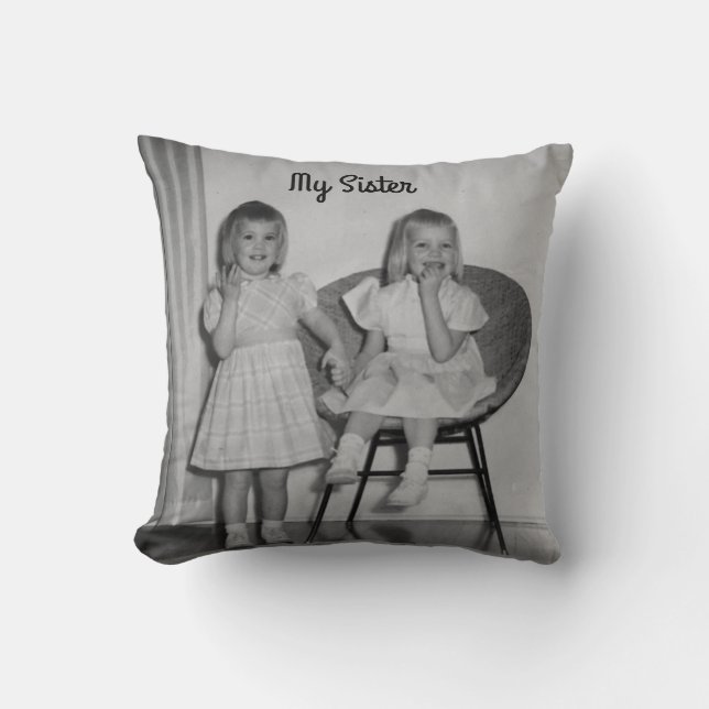 Vintage Sisters Pillow (Front)