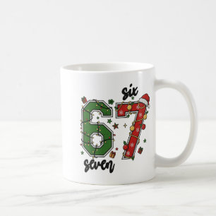 Vintage Six Seven 67 Meme 67 Christmas Holiday Wom Coffee Mug