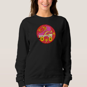 Vintage Skate Figure Skating For Girls And Women Sweatshirt