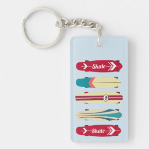 Vintage Skateboards Keychain